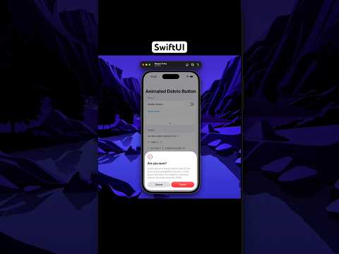 Hero Confirmation Dialogs Using SwiftUI | #animation #apple #ios #ui thumbnail