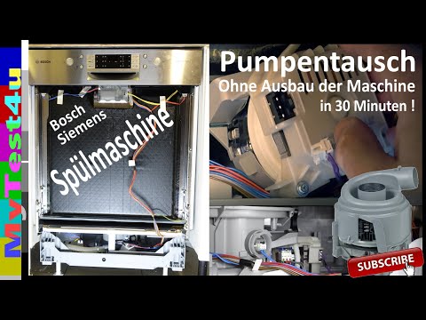 Spülmaschinen Pumpe in 30 Minuten tauschen ( Ohne Spülm. auszubauen! )