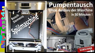 Spülmaschinen Pumpe in 30 Minuten tauschen ( Ohne Spülm. auszubauen! )