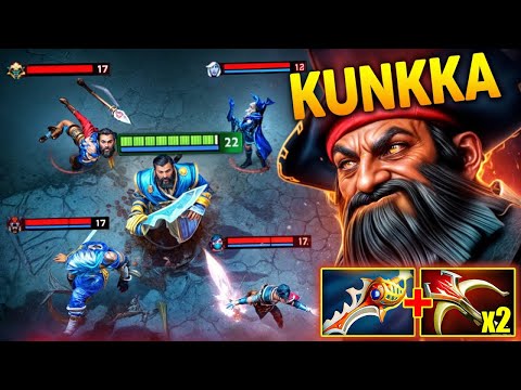Kunkka One Shot Rampage in Immortal Rank 7.38🔥🔥🔥30Kills Divine Rapier + x2 Daedalus | Dota 2