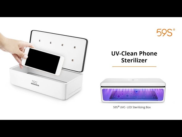 Video teaser for UVC-Clean Phone Sterilizer | 59S S2 UVC LED Light Sterilizing Box