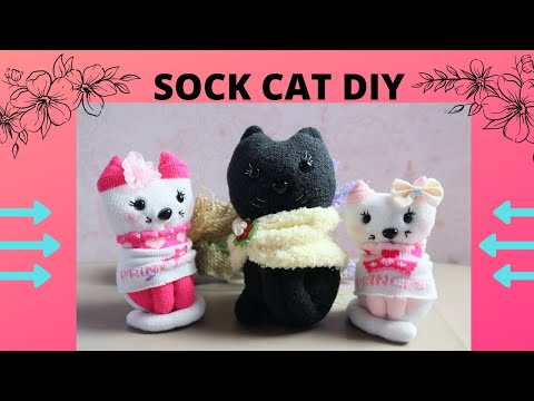 EASY CRAFTS: SOCK CAT - CHEAP AND EASY DIY