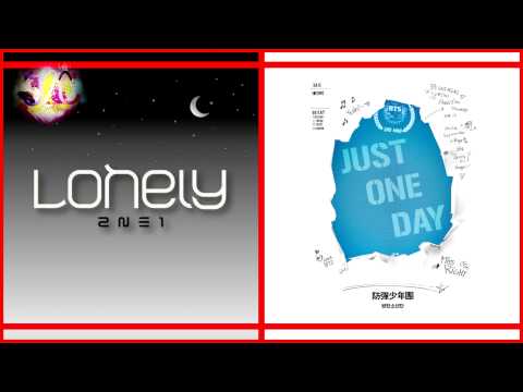 2NE1 & BTS - Lonely • Just One Day (하루만) (Mashup by J2J)