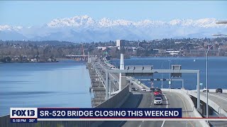 SR 520 bridge closing this weekend | FOX 13 Seattle
