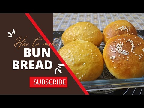 Bun Bread- Bon  Ruti -Homemade Bun in  Gas stove & Oven