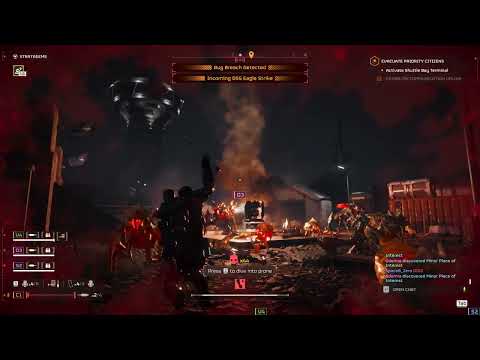 Helldivers 124 killstreak!