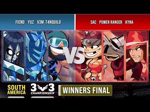 [PT/BR] Fiend, yüz & V3M_T4NQUIL0 VS SAC, Power Ranger & Kyna - Winners Final - 3v3 Championship
