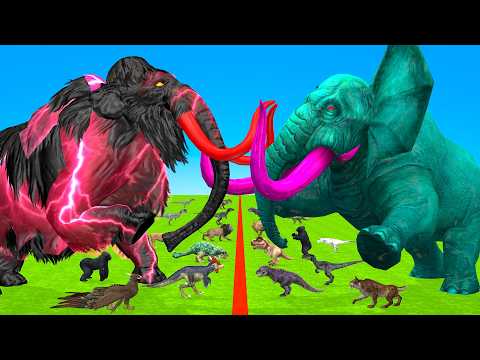 Incredible Animals Race vs Dinosaurs vs Prehistoric Mammals Speed Race Run: Who Will Win? ARBS