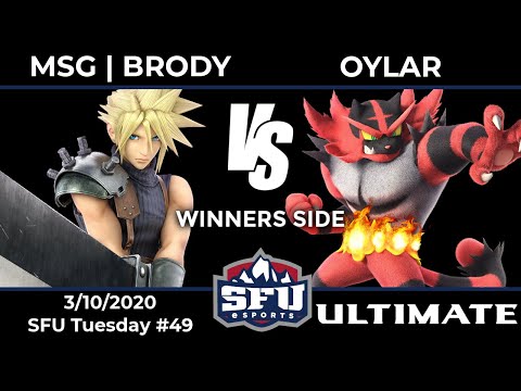 SFU Tuesday #49: MSG | brody (Cloud) vs Oylar (Falco, Incineroar) - Winners Round 1