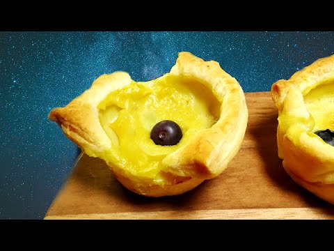 Creamy Custard Pastry with Vanilla/ No Sugar/ No Dairy/ No Egg/ No Cream cheese