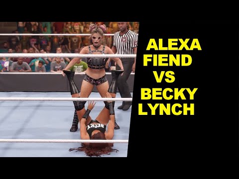 WWE 2K22 Alexa Fiend vs Becky Lynch - Extreme Rules Match
