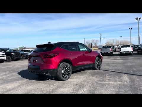 2026 Chevrolet Blazer RS AWD in Red for sale at Lally Chevrolet Ltd. in Tilbury, ON