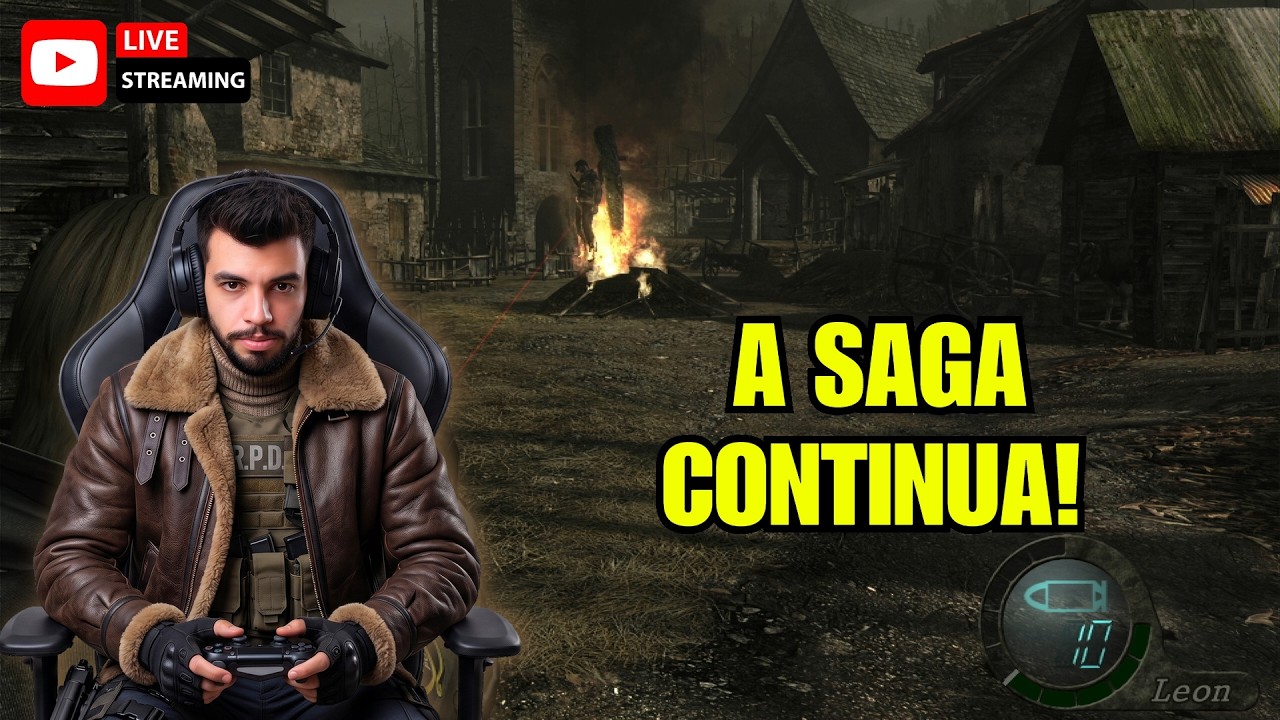 RESIDENT EVIL 4 CLÁSSICO: A Saga Continua! Será Que Consigo Zerar? 🎮 (Ao Vivo)