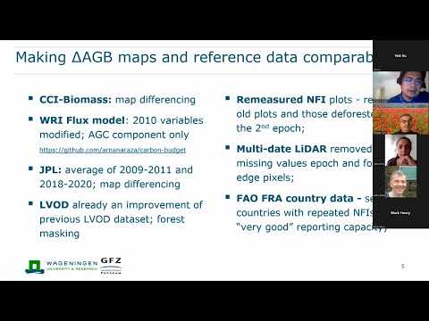 3.9. Exploratory assessment of above-ground biomass change products by  Arnan Araza
