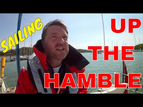 How to sail a boat up the river Hamble.