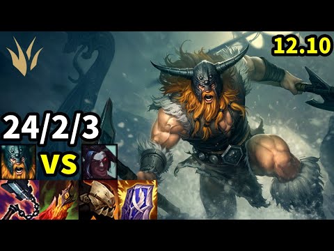 Olaf Jungle vs Kayn - EUW Master | Patch 12.10