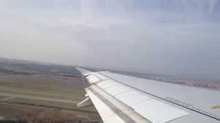 preview picture of video 'Iberia Airbus A319 takeoff from Madrid Barajas to Bruxelles International'