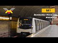 Bucharest Metro Bombardier Movia 346 BM2 BM21 Trains On M1 Line