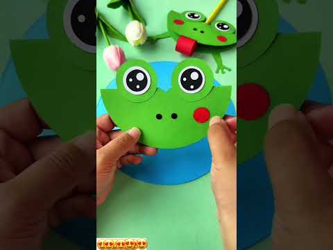 Frosch basteln - lets make a froh