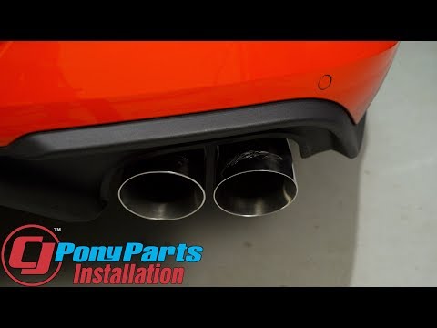 2018-2023 Mustang GT: MBRP Cat-Back Street 3" With 4" Polished Quad Tips Install