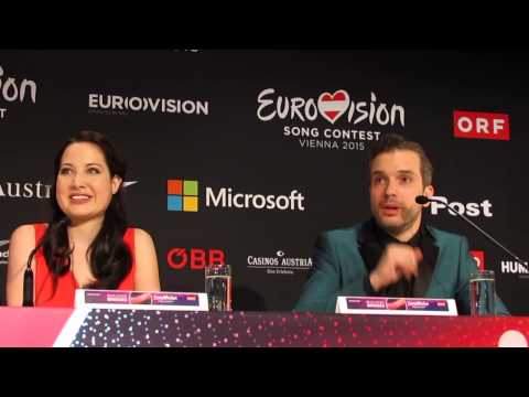 ESCKAZ in Vienna: Electro Velvet (UK) press-conference
