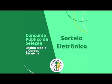 SORTEIO ELETRÔNICO - Ingresso ao Ensino Médio e Cursos Técnicos em 2021 - N° 02/2021