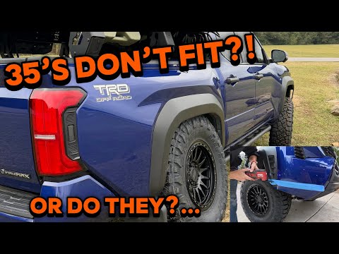 Try’n to fit 35’s on the new 4th gen Tacoma