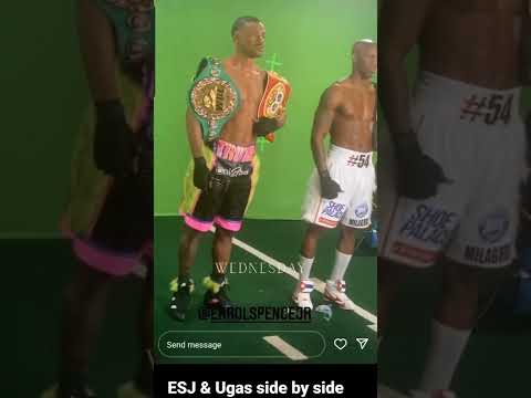 Errol & Ugas Side by side! Flexin Championship Hardware. Size Difference or Na??