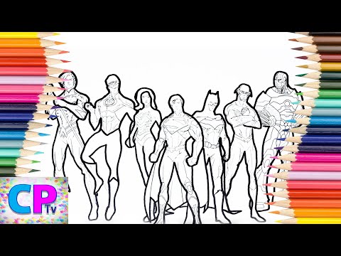 Justice League Coloring Pages , Superheroes Coloring Pages Tv,Wonderwoman, Aquaman,Green Lantern