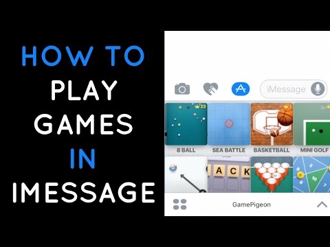 Part of a video titled How to play games on Imessage | Game pigeon APP - YouTube