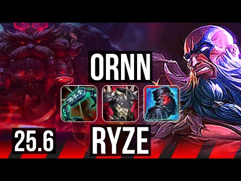 ORNN vs RYZE (TOP) | EUW Diamond | 25.6