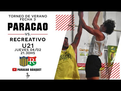 Paracao vs Recreativo U21 - Fecha 3 - Torneo de Verano 2021