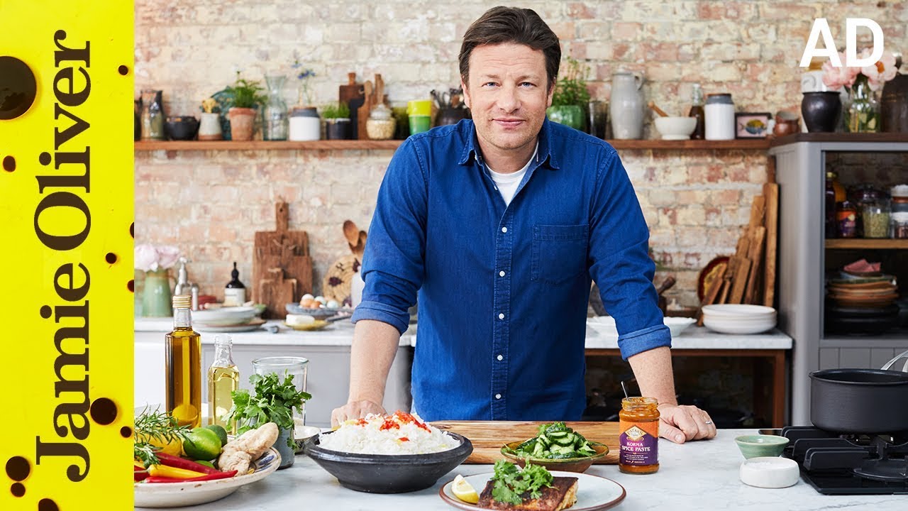 Crispy korma salmon: Jamie Oliver