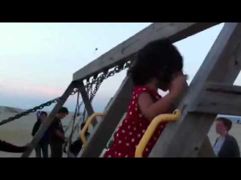 Suhani at the beach playground