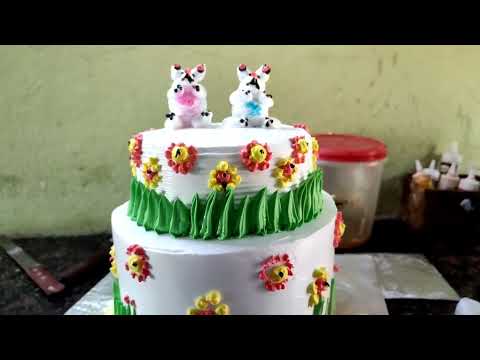 3 kg step  cake macking on   Sana bakery (Sampath master )