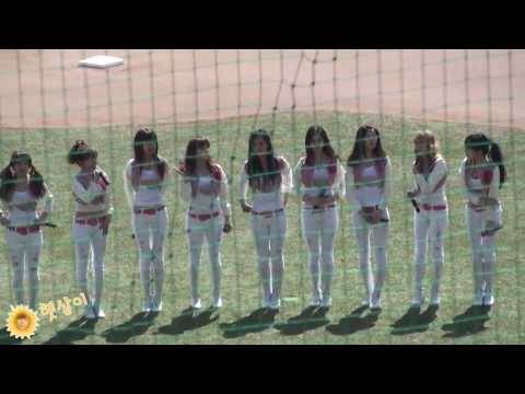 [Fancam] 100328 SNSD - talk@Pro Baseball Opening Game