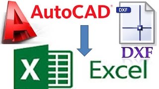 AutoCad or DXF file to Excel Sheet