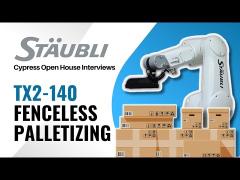 Staubli Open House | TX2-140 Fenceless Palletizing