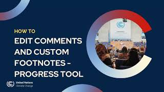 How to edit comments and custom footnotes - Progress Tool
