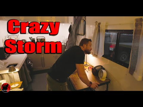 It Gets Nasty FAST - Intense Storms in the Offgrid "Cabin"