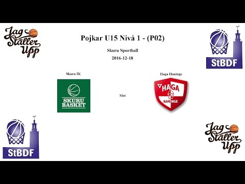 Skuru Basket (P02) mot Haga Haninge - 2016-12-18