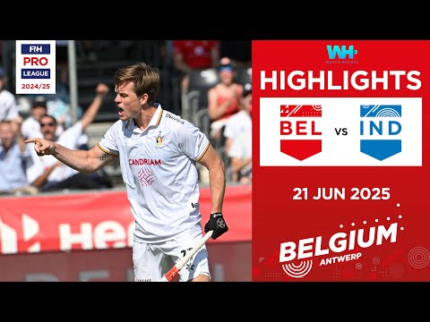 FIH Hockey Pro League 2024-25 Highlights: Belgium vs India (M) | Match 1