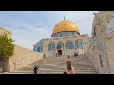 Jerusalém Monte do Templo Cúpula da Rocha, Mesquita de Al-Aqsa O lugar mais famoso do mundo.