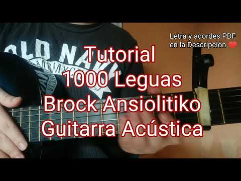 Tutorial 1000 Leguas - Brock Ansiolitiko Guitarra Acústica