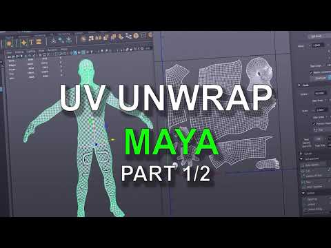 How to UV unwrap in Maya part 1