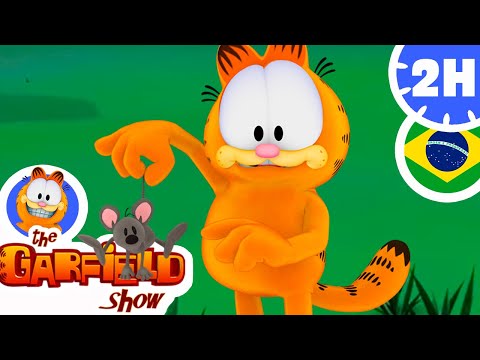 🐱 Garfield e o Ratinho Squeak! 🐭 Aventuras Felinas!