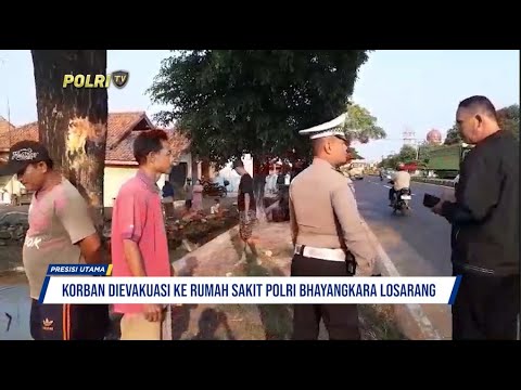 MOBIL ROMBONGAN PENGAJIAN KECELAKAAN DI INDRAMAYU