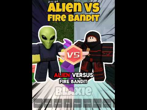 Alien vs Fire Bandit | 99 nights in the forest #robloxedit