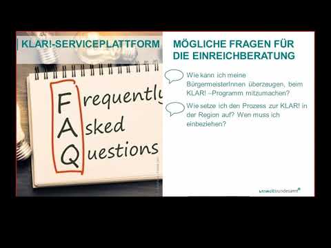 Vorstellung der KLAR! Serviceplattform - Andrea Prutsch, Umweltbundesamt