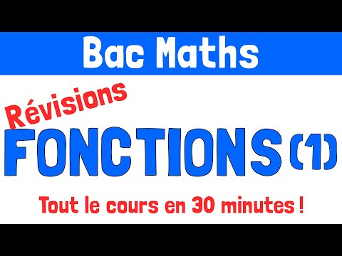 Révisions bac : Fonctions (tout ce qu'il faut savoir) (1ère partie)